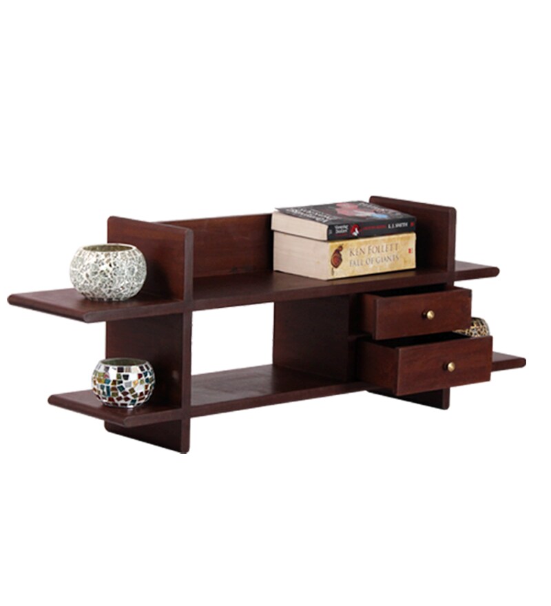 MDF Wall Shelf With Drawers by Market Finds Online - Wall Shelves ...