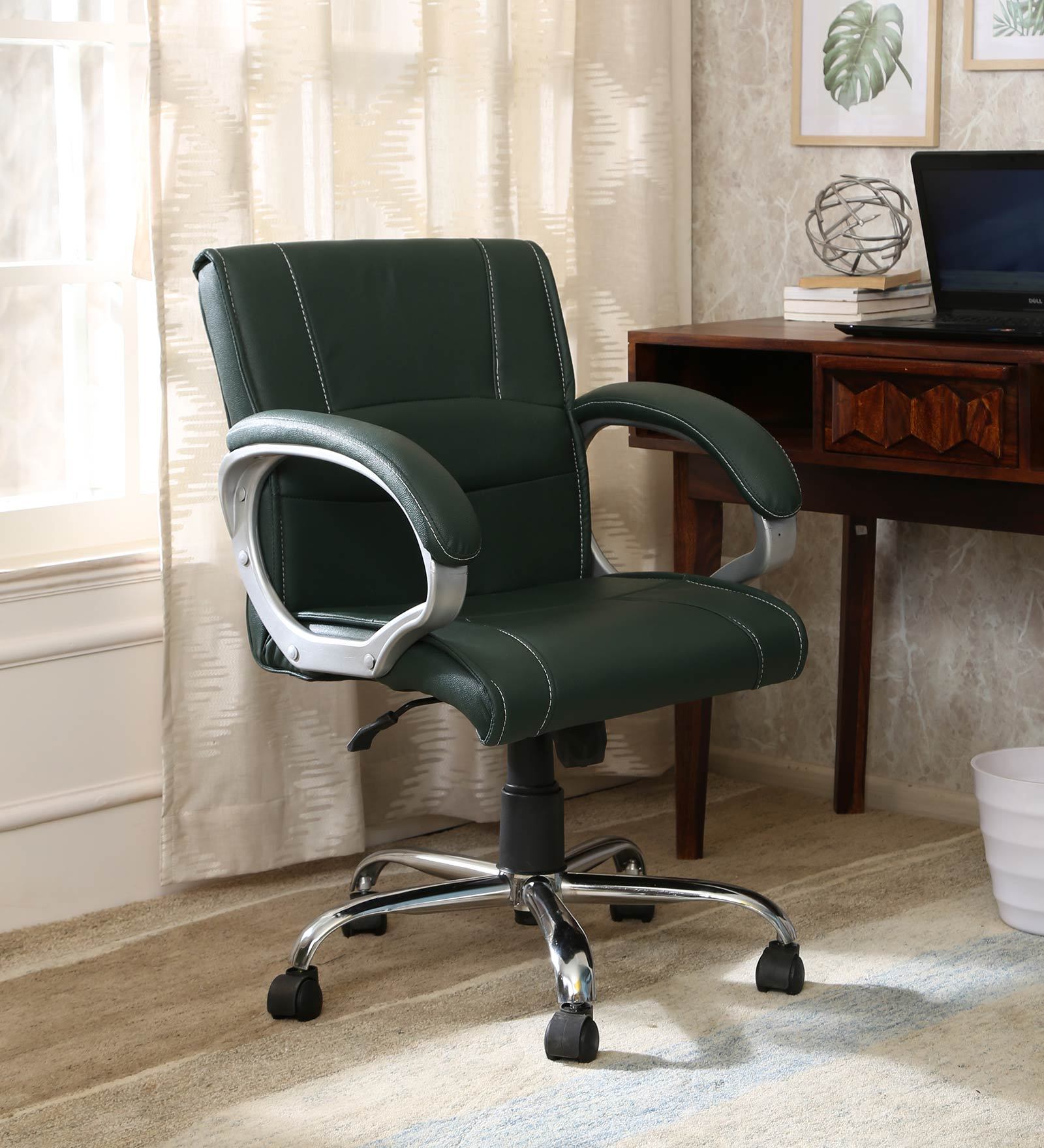 Buy Executive Chair in Olive Colour By Emperor Online Executive