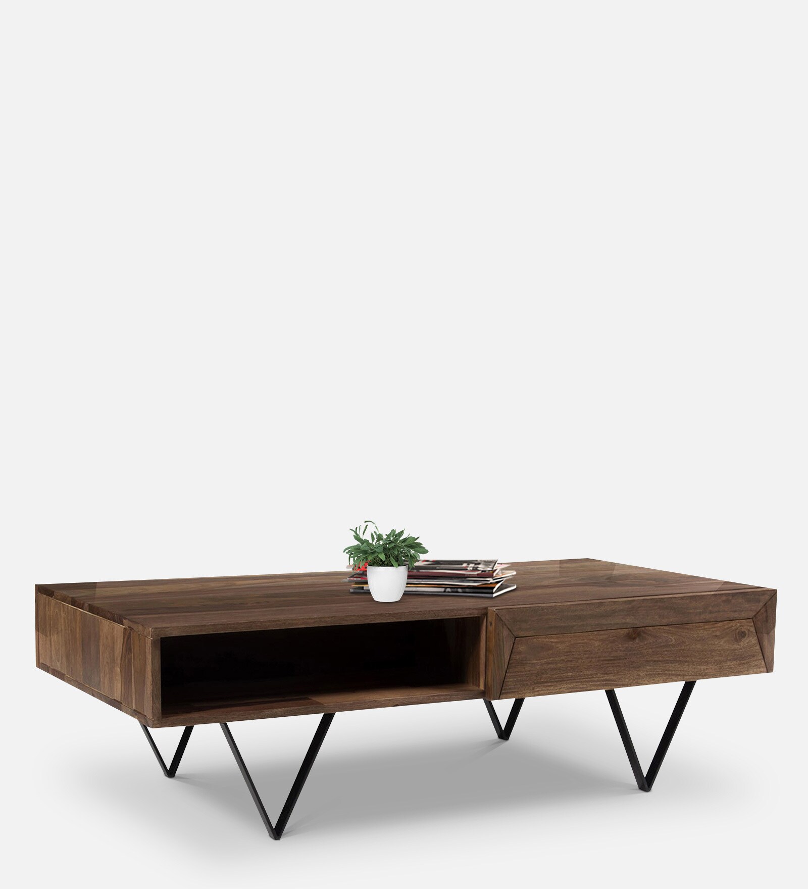 Buy Metric Large Coffee Table In Natural Finish at 100 OFF by Orange