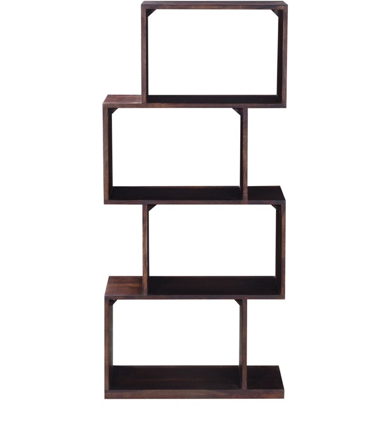 Buy Fairmont Zig Zag Book Shelf in Provincial Teak Finish by Woodsworth