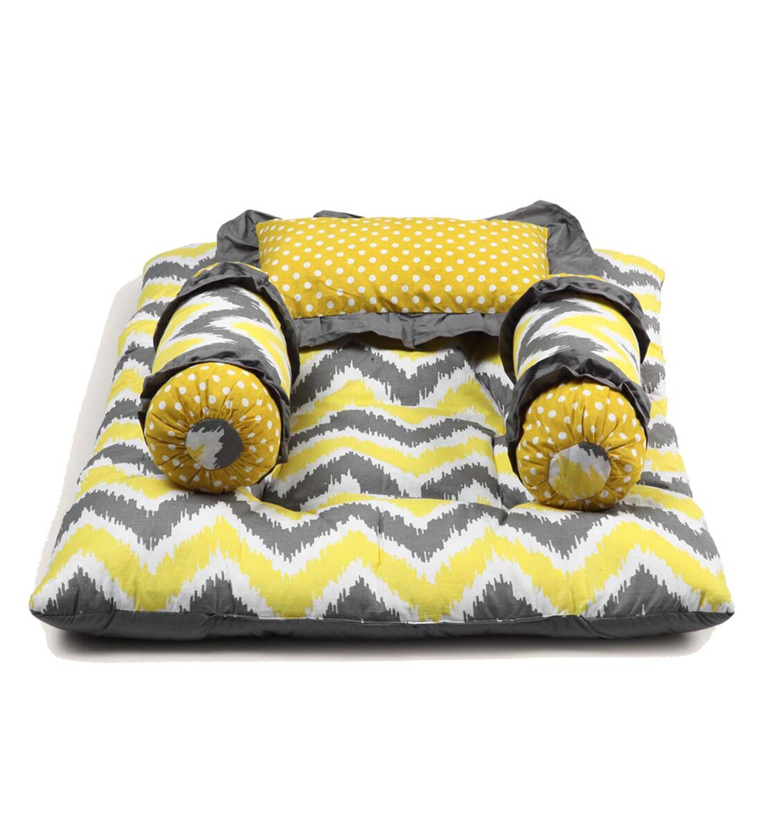 Buy Mix N Match 4pc Baby Mattress Set in Yellow by Bacati Online
