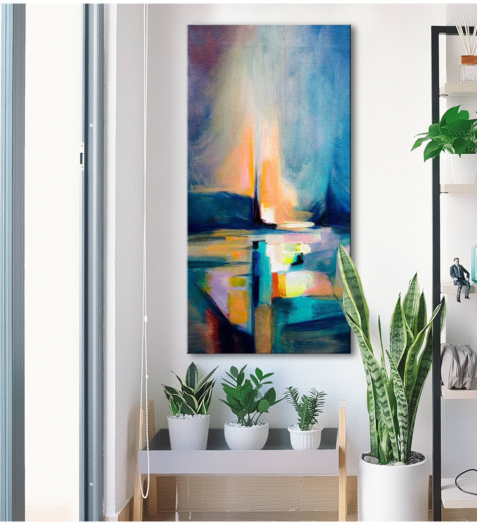 Buy Modern Abstract Framed Canvas Wall Art Print at 100 OFF by
