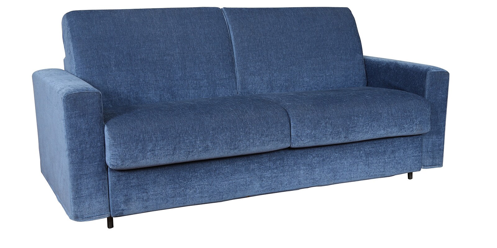 Buy Monarch Three Seater Sofa cum Bed in Blue Colour by KurlOn Online