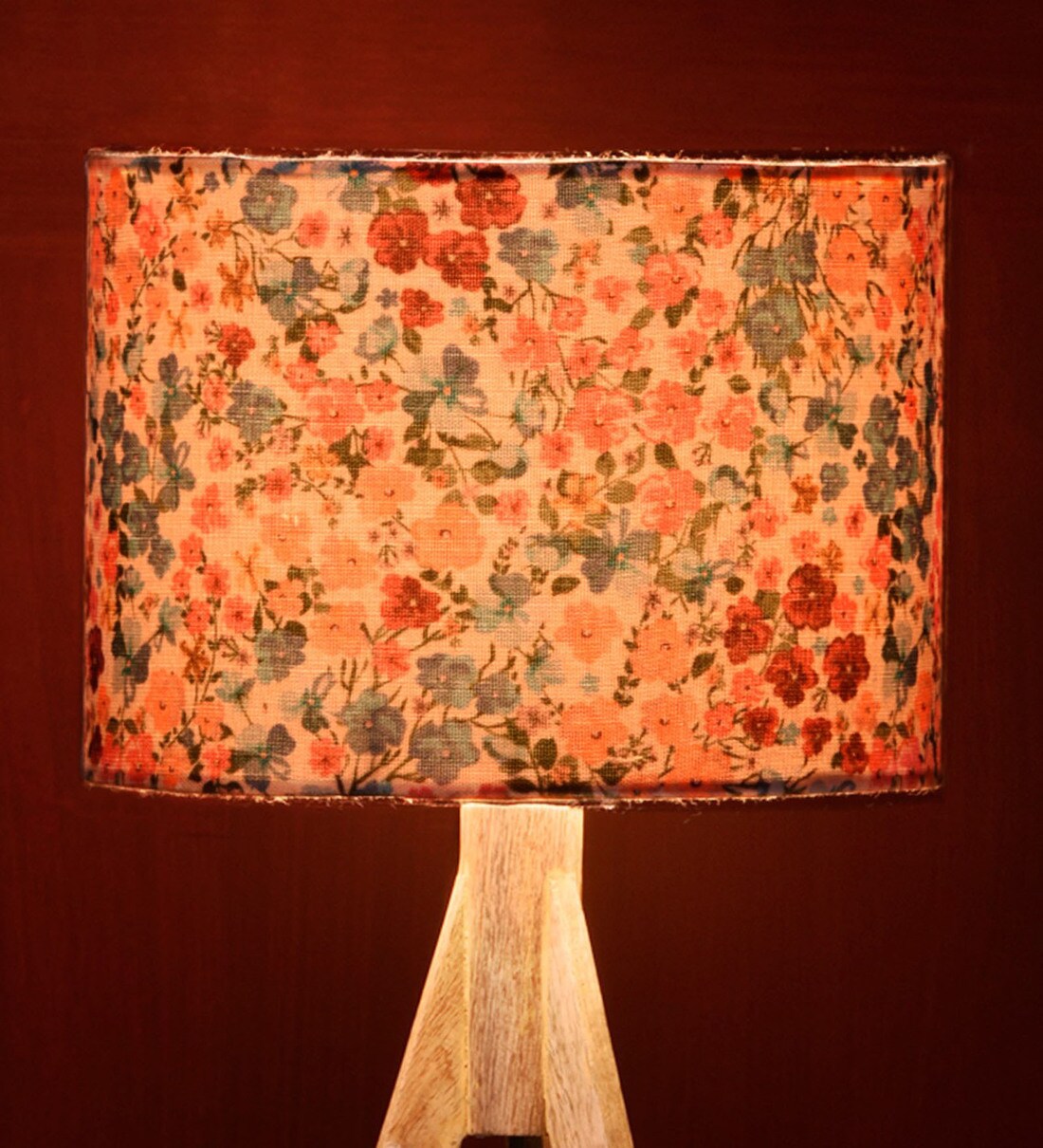 Buy Multicolor Tiny Floral Printed Table Lamp Shade by Green Girgit Online Digital Printed