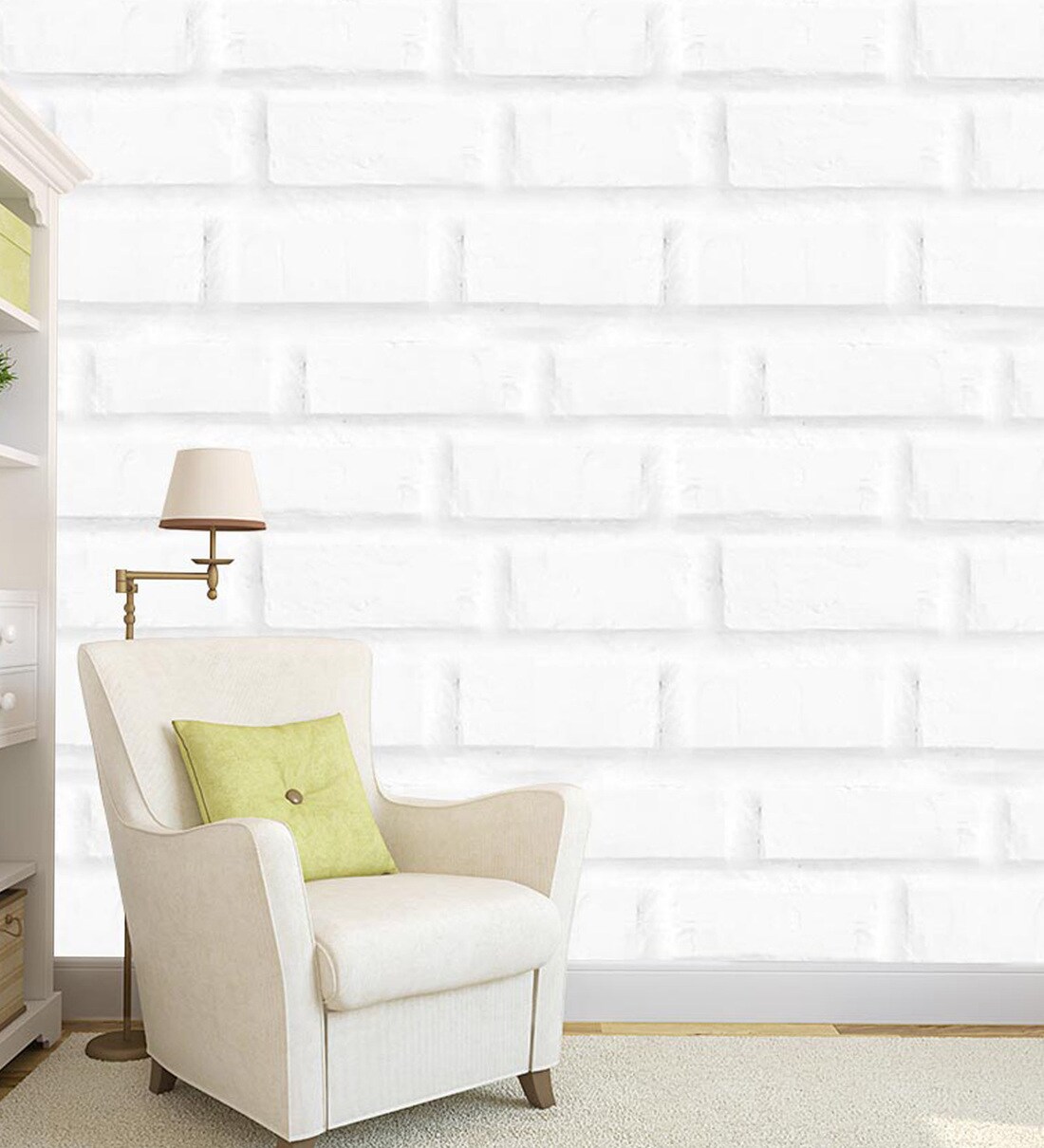 Buy Multicolour Vinyl Bricks Design Self Adhesive Peel Wallpaper By
