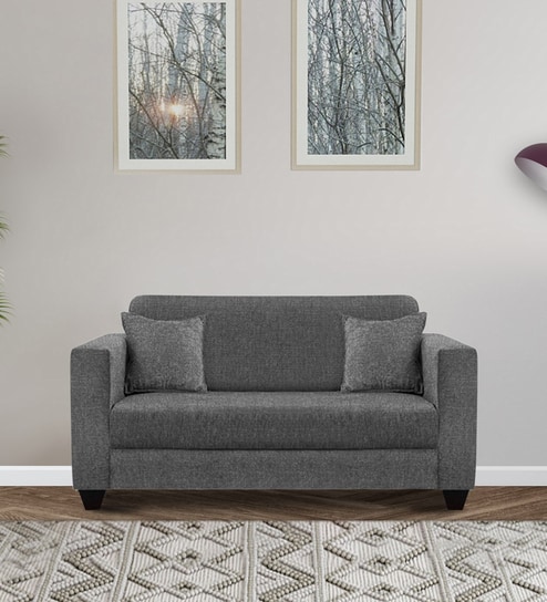 Buy Nebula Fabric 2 Seater Sofa In Charcoal Grey Colour At 61 Off By Febonic Pepperfry 6863