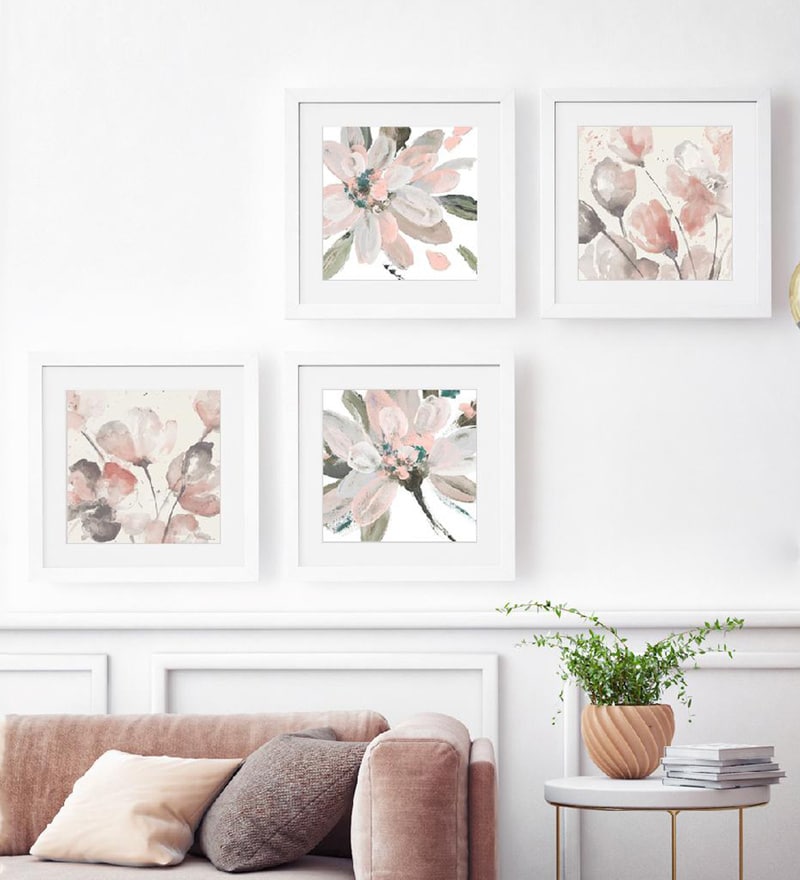 neutral floral wall art