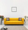 Febonic Niki Fabric 3 Seater Sofa in Bold Yellow Colour