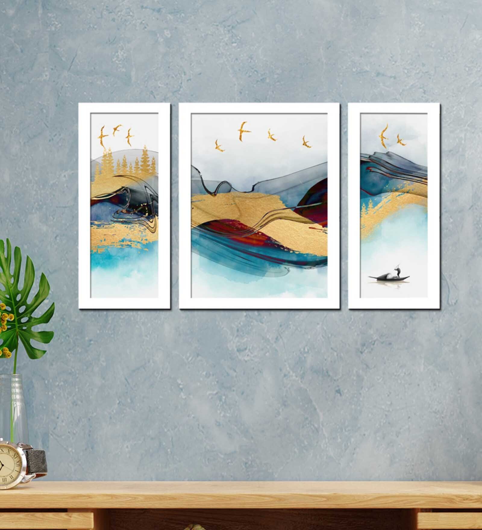 Buy Nordic Abstract MDF Art Print Set of 3 By Wens at 33% OFF by Wens ...