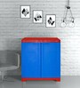 Cello Novelty Compact Storage Cabinet in Red & Blue colour