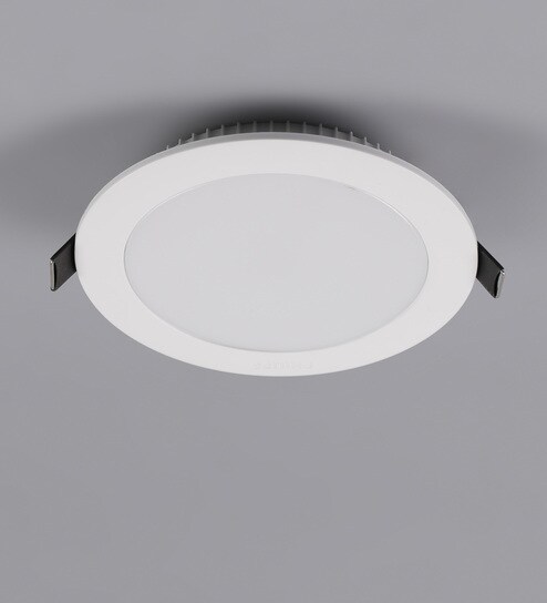 Off White Plastic Astra Prime 10 W Recessed Ceiling Light By Philips