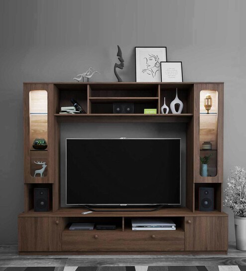 tv wall unit designs pepperfry