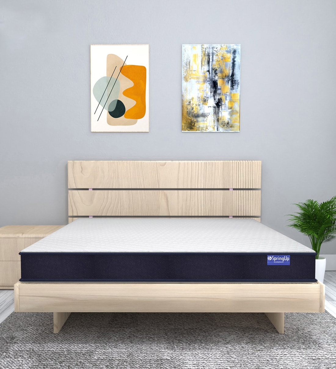 Buy Ortho Orthopedic 8 inch Memory Foam King Size Mattress Online ...