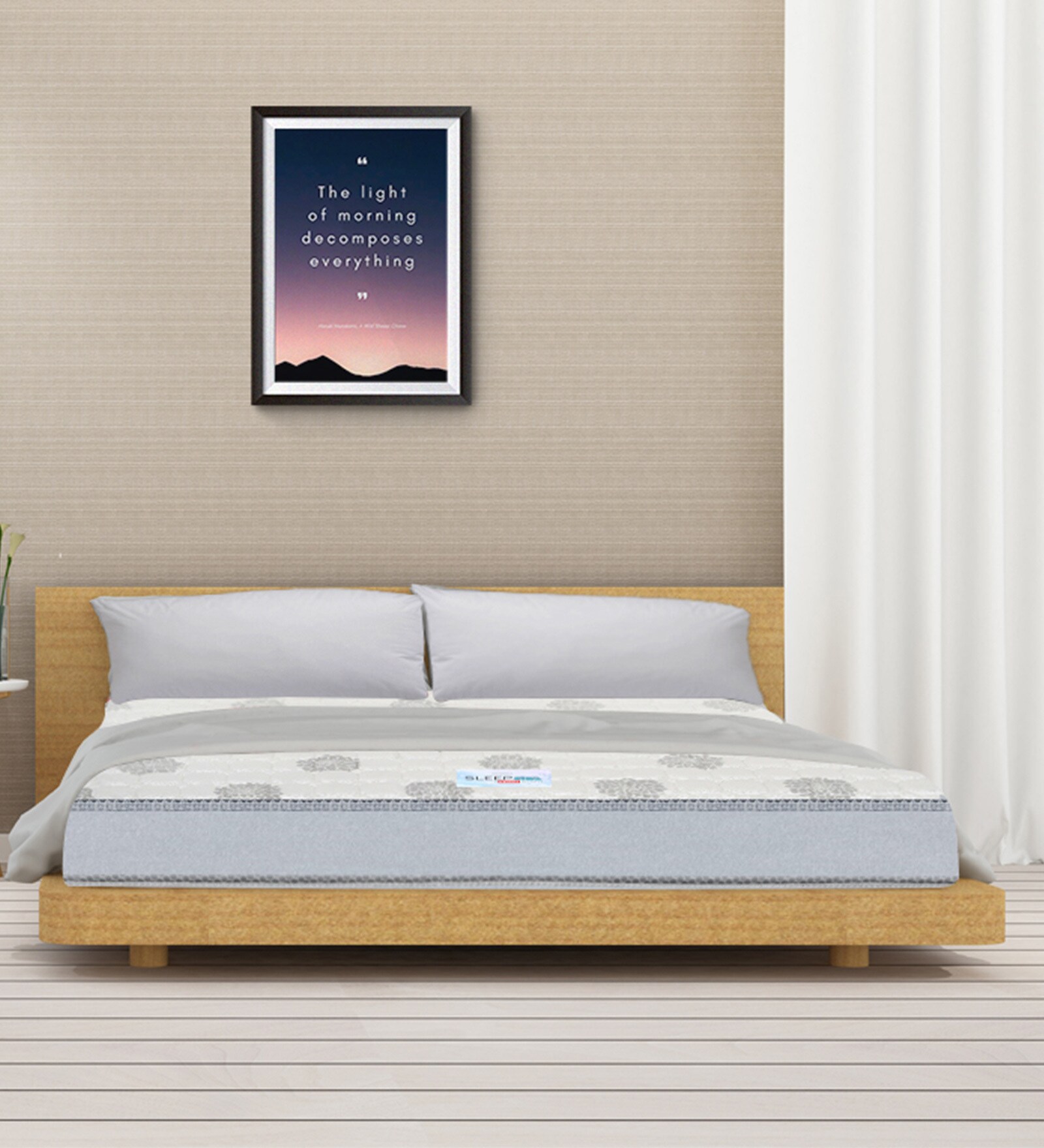 Buy Orthopedic 4 inch Rebonded Foam Queen Size Mattress Online Queen