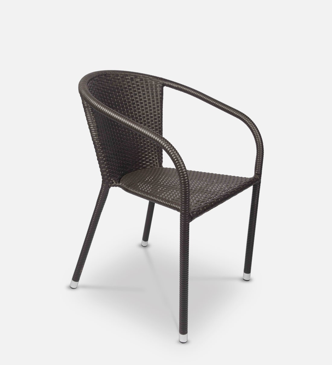 Buy Outdoor Wicker Patio Chair in Brown Finish Online Seating