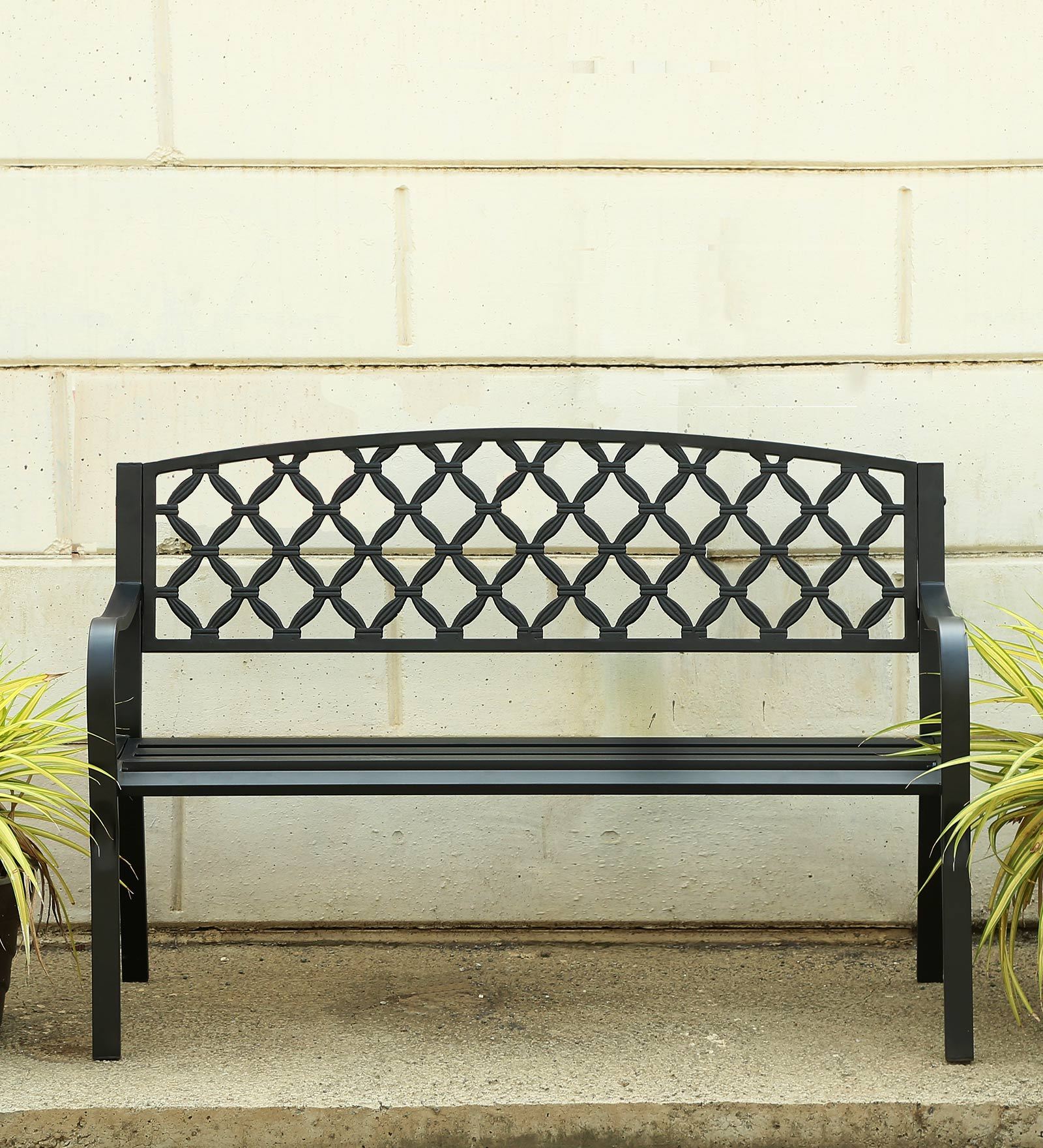 Buy Outdoor Bench in Powder Coated Mild Steel at 32 OFF by Ventura