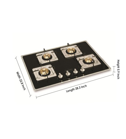 Buy Padmini 403 Sq Dt 4 Burner Gas Hob Online Hobs Cooktops