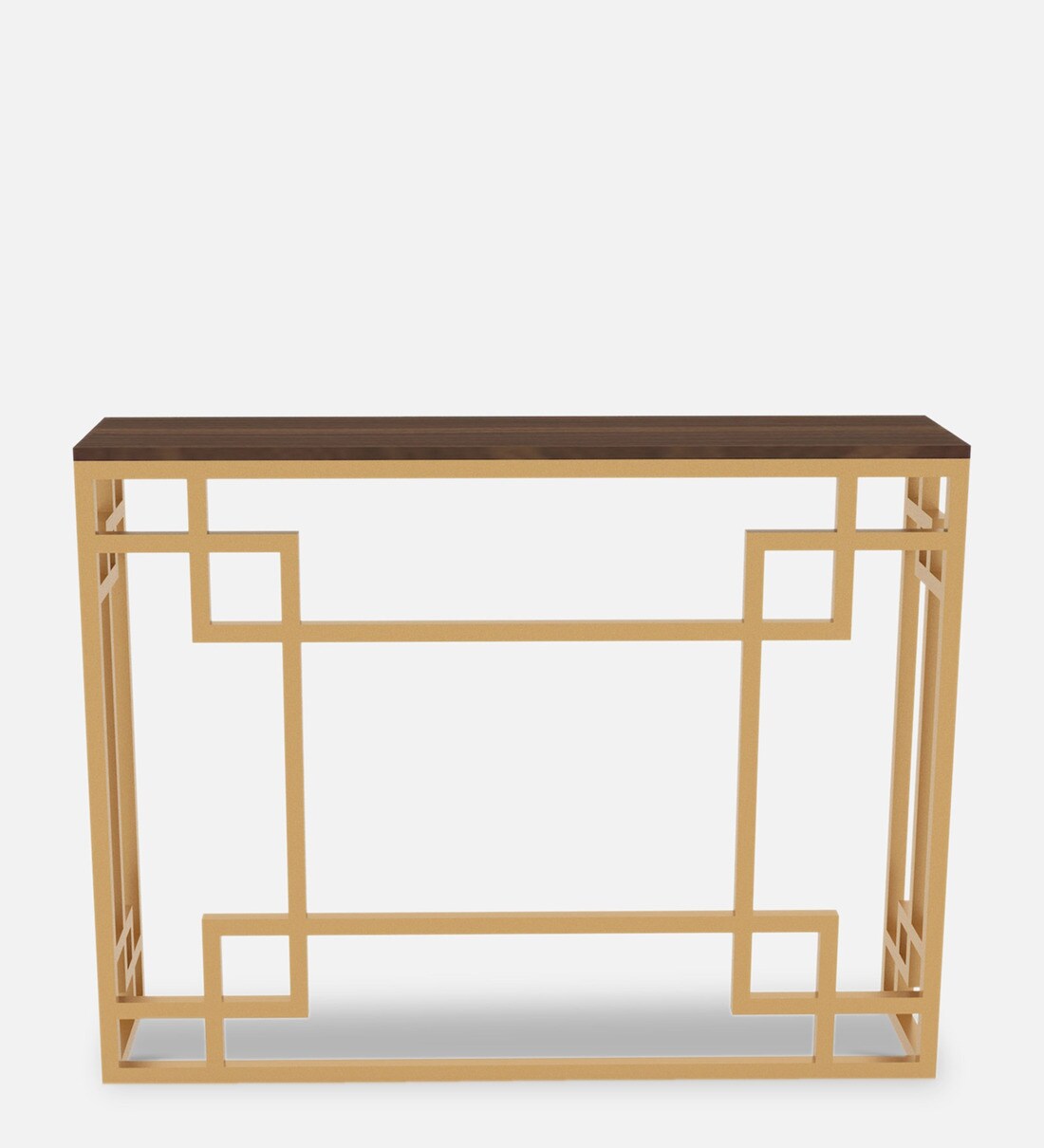 Buy Pear Console Table in Golden Finish at 20 OFF by Furncasa Pepperfry
