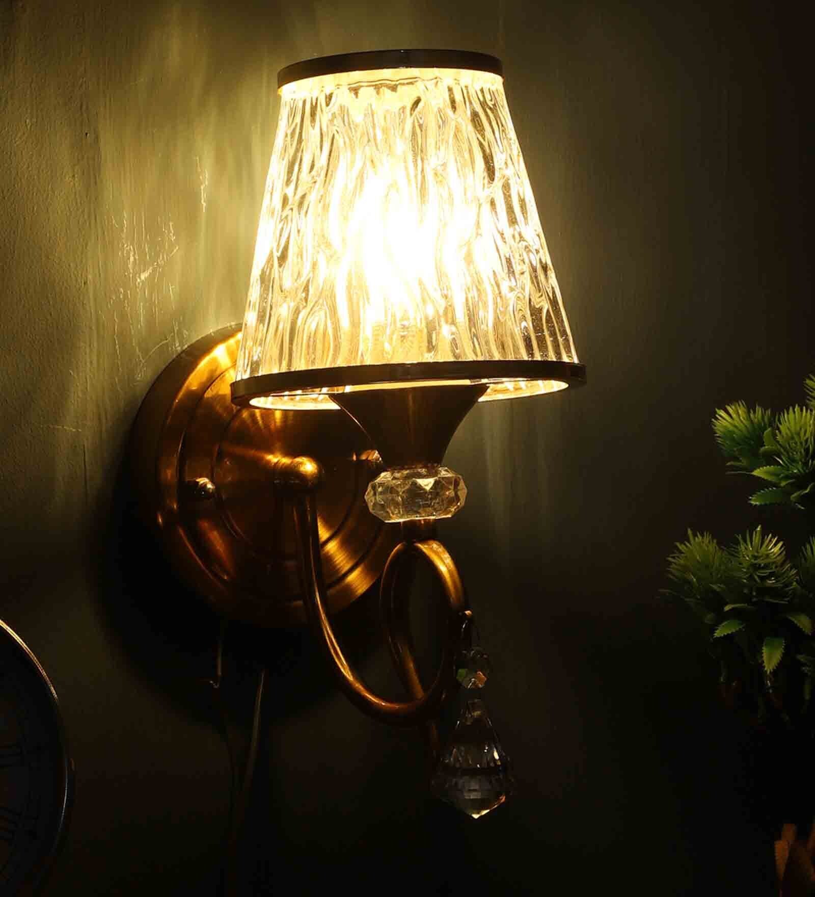 Buy Central Gold Metal Wall Sconces by Eliante by Jainsons Lights at 48