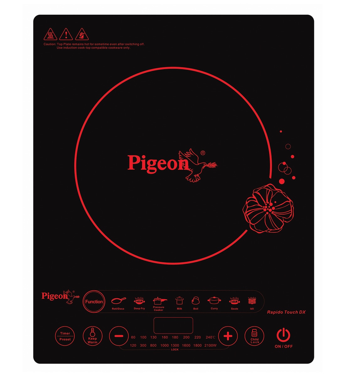 rapido touch dx induction cooktop