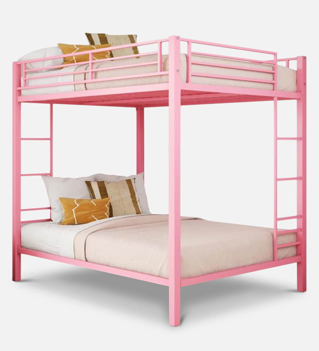Buy Pinkin Metal Bunk Bed in Pink Colour Online Bunk Beds Bunk Beds