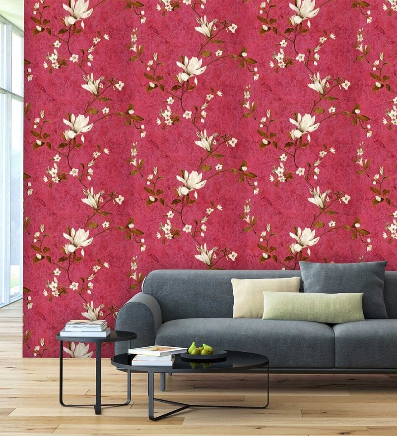 Muriva Couture Floral Vinyl Wallpaper  CharcoalRose Gold 701411   wwwbatleydiycouk