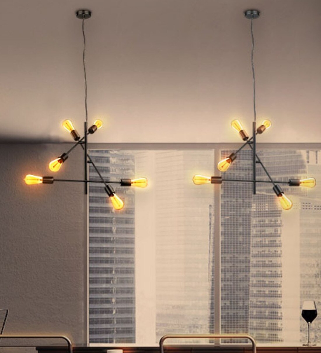 Buy Placidus Black Mild Steel Pendant Light by TISVA Online Novelty