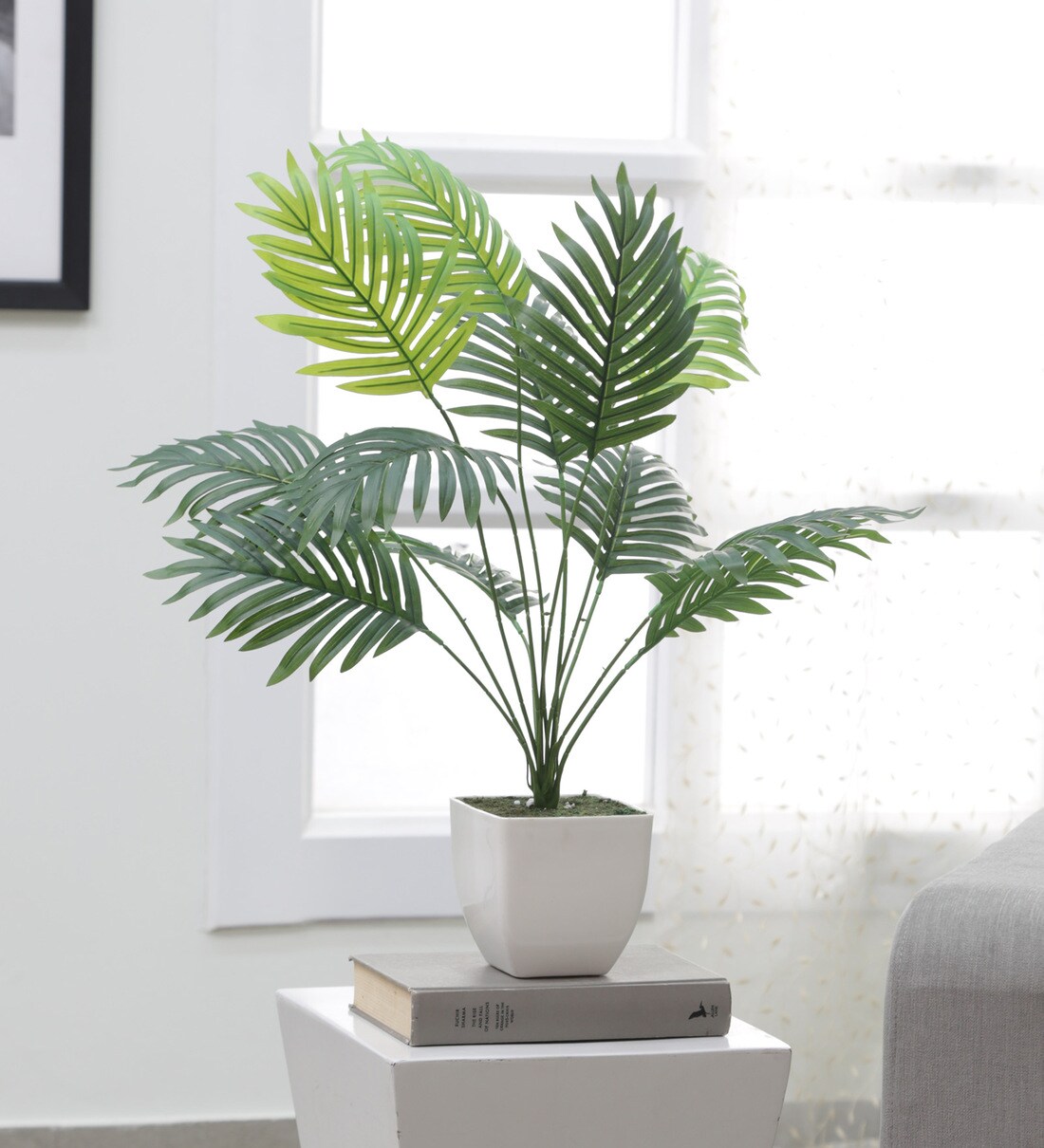 Buy Polyester Areca Palm Artificial Plant Without Pot by Arick Decor at ...