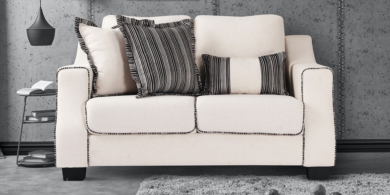 Buy Portsmouth 2 seater Sofa in Ivory Colour at 21 OFF by Urban Living