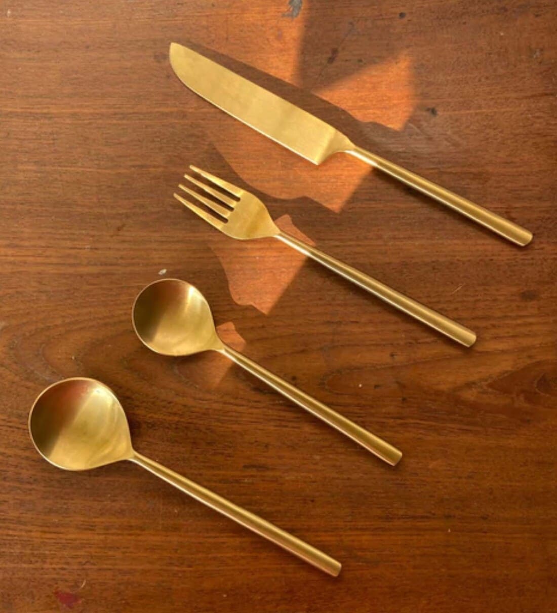 Buy Premium Gold Brass Cutlery Set at 28 OFF by Green Heirloom Pepperfry