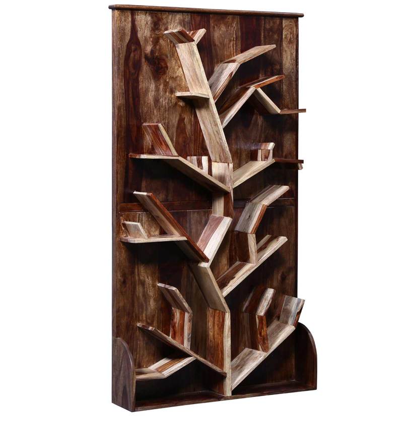 Buy Presley Bookshelf in Dual Tone Finish by Bohemiana Online
