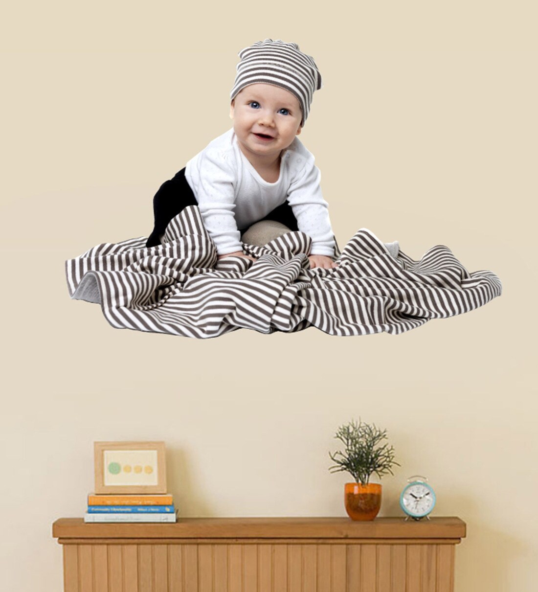 Buy PVC Vinyl Playing Baby Wall Sticker by Decor Kafe at 100 OFF by