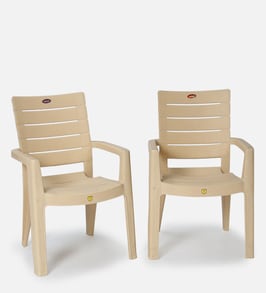 Buy Rado Plastic Chair In Marble Beige Colour By Prima Online Armed Plastic Chairs Chairs Furniture Pepperfry Product