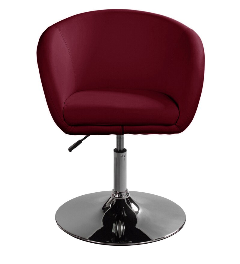 Buy Raiph Guest Chair in Maroon Colour by Furniturstation Online