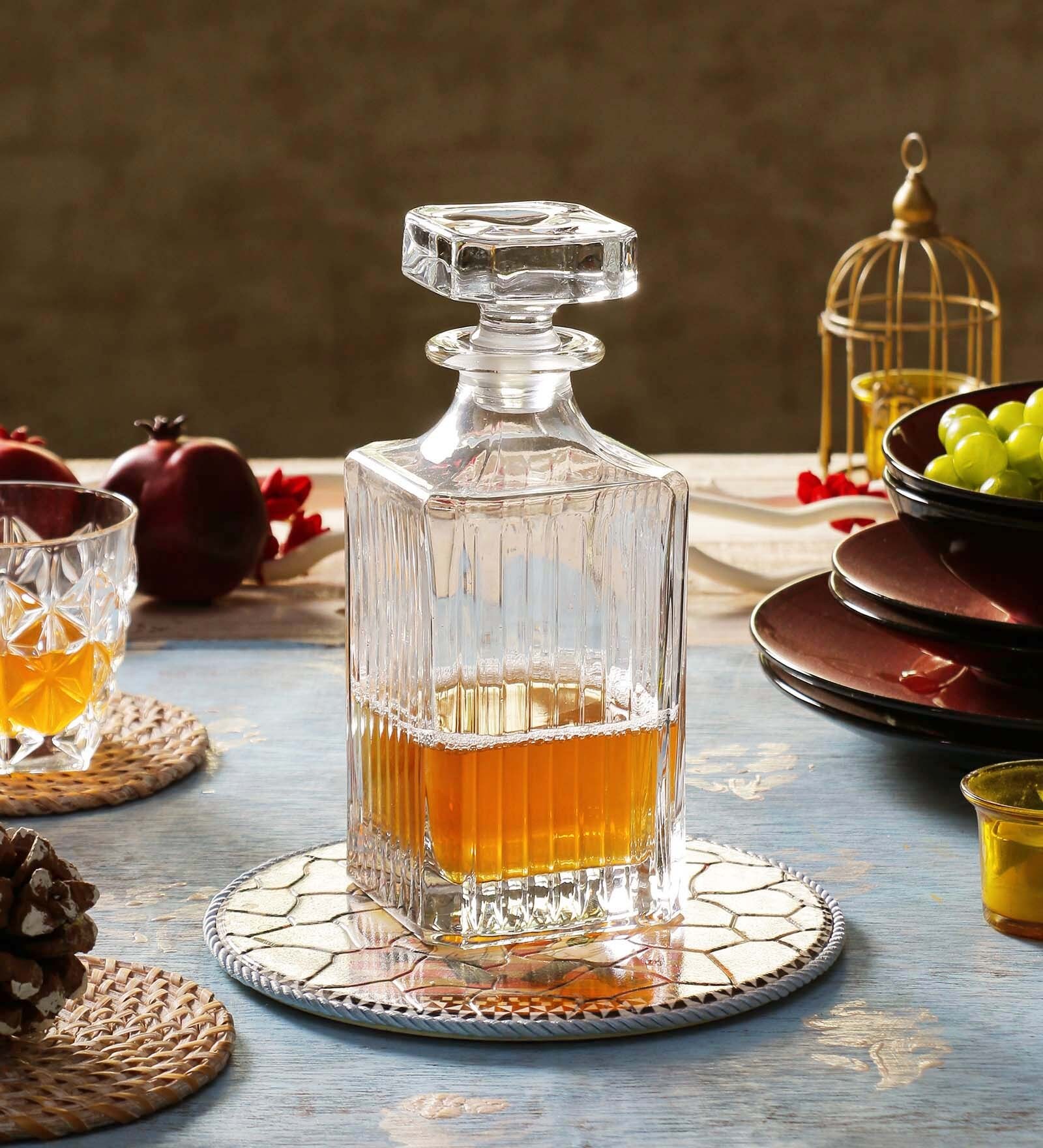 Buy RCR Timeless Crystal Glass 1 L Whisky Decanter Online - Decanters ...