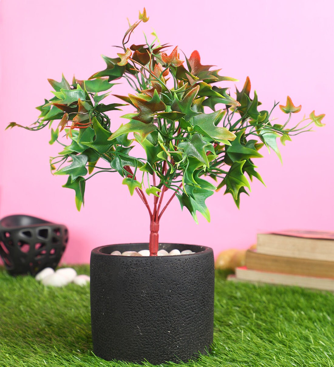 Buy Red PVC Artificial Plant Without Pot by Pollination at 41 OFF by
