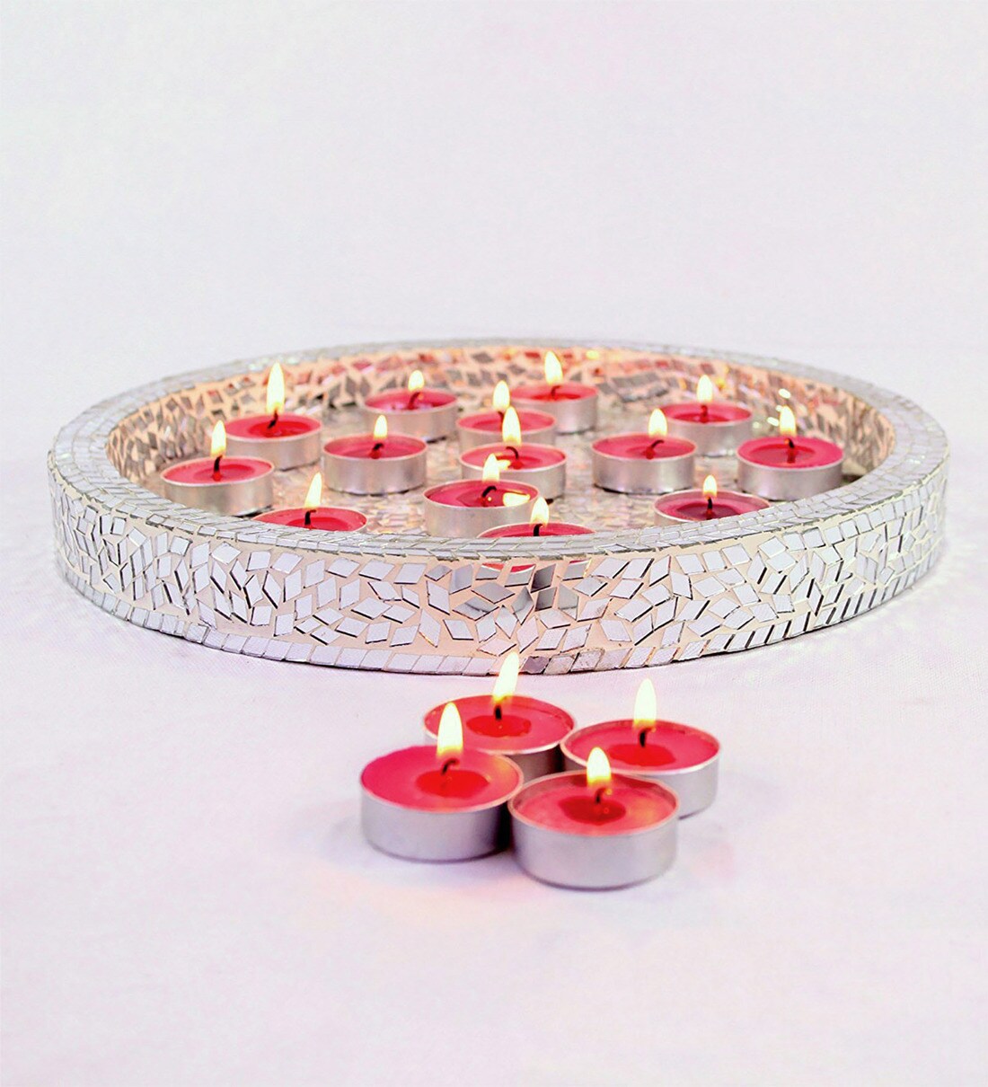 Buy Rose Aroma Set Of 60 Scented Candles Online Tea Lights Candles