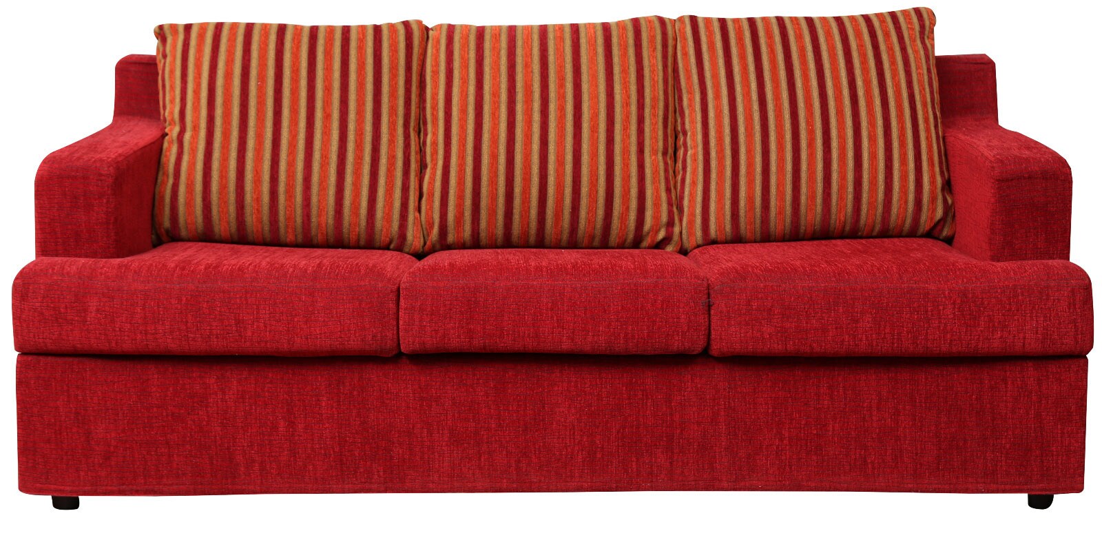 Buy Remo Three Seater Sofa cum Bed in Red Colour by KurlOn Online