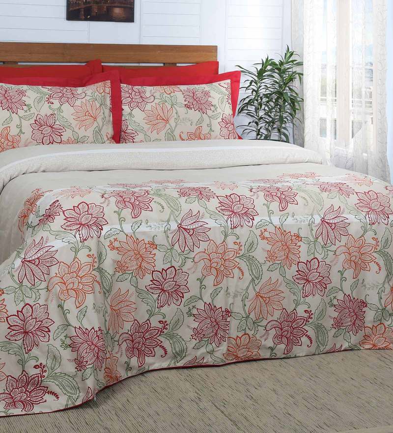 Buy 100 Cotton Double Bed Duvet Cover By Maspar Online Double