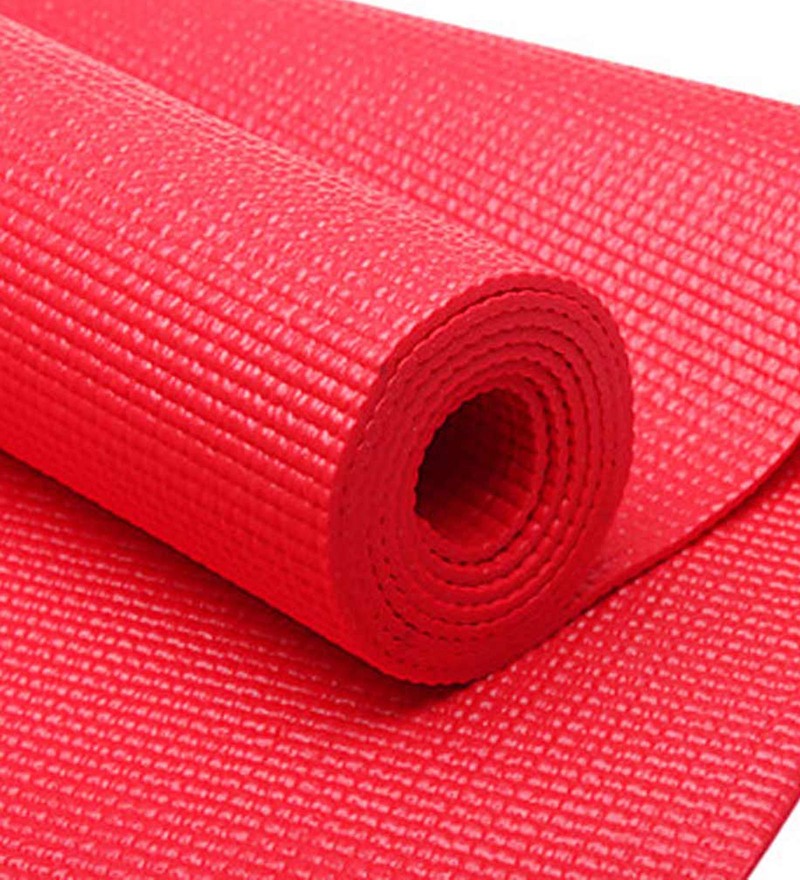 Buy Red Pvc 68 X 24 Inch Yoga Mat By R Home Online Yoga Mats