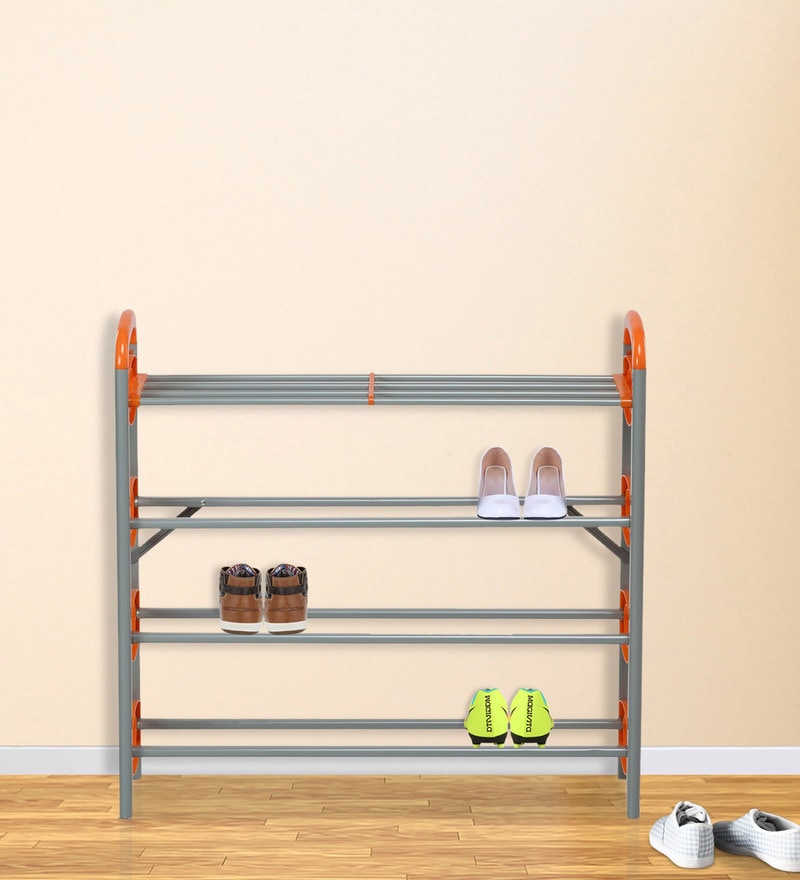 Step-In Shoe Cabinet in Moonlight Grey Colour by Godrej Interio by