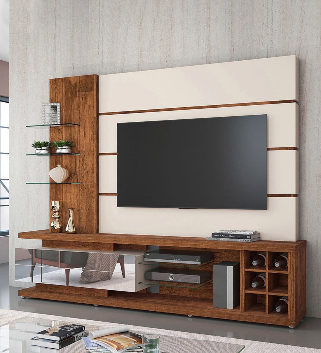 tv unit design pepperfry