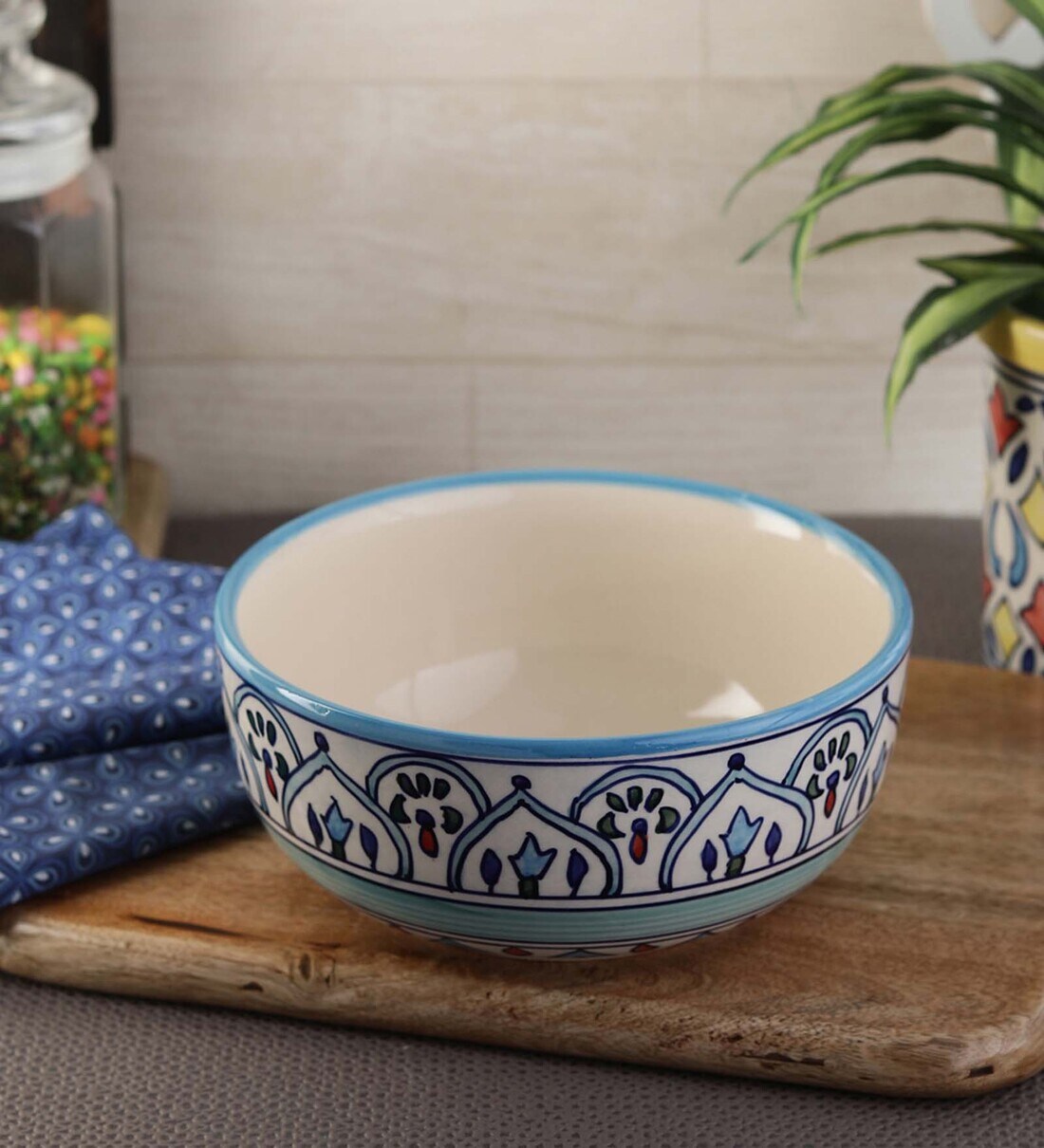 Buy Royal Crown 1000ml Ceramic Serving Bowl By Vareesha At 34% Off By 