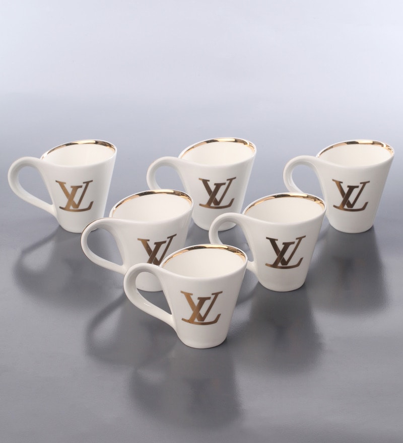 Buy Royal Windsor LV White Porcelain 180 ML Cup Set of 6 Online