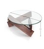 Round Glass Coffee Table by Mudramark Online - Contemporary - Furniture