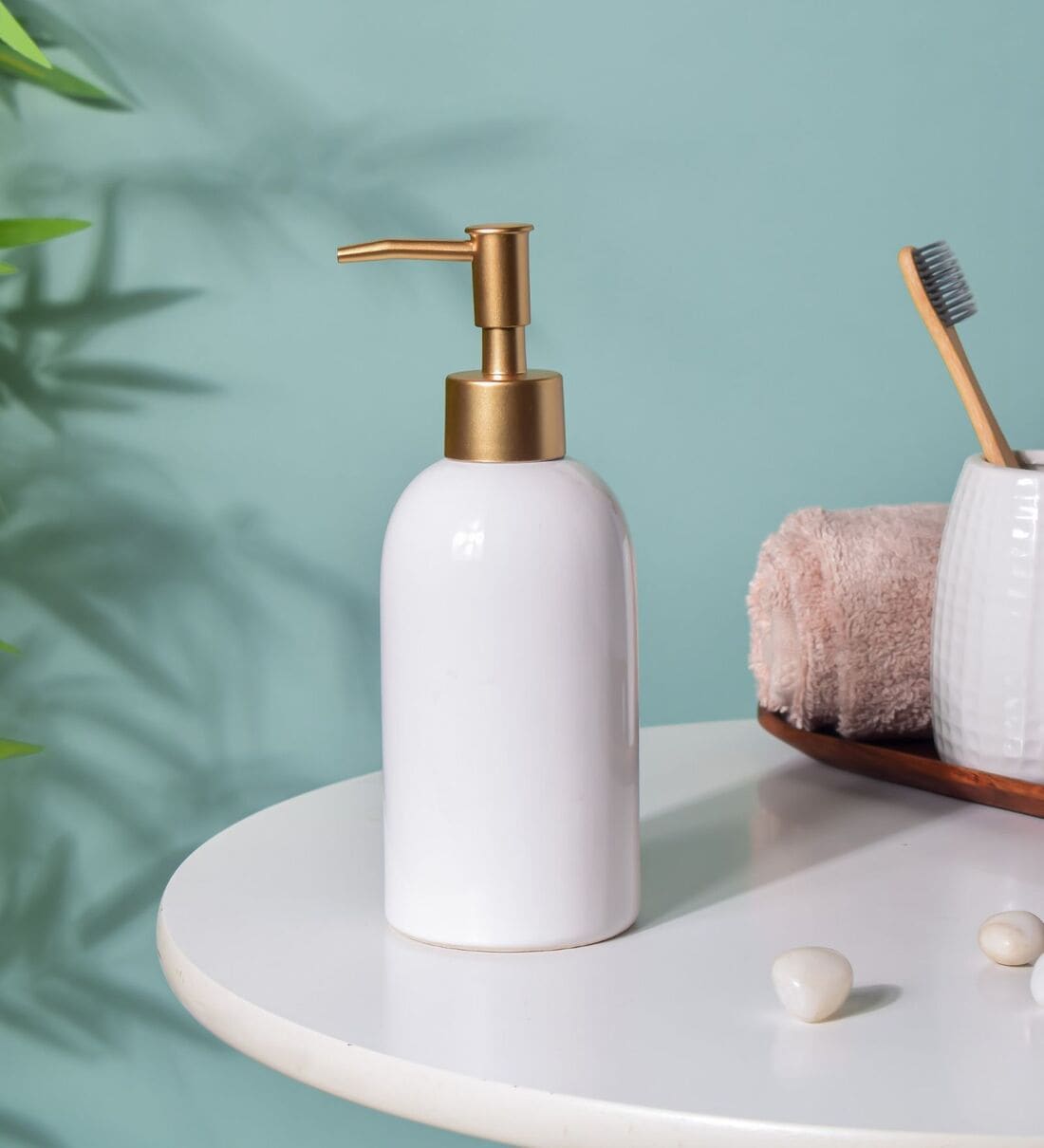 Buy Rust Proof Ceramic White Liquid Soap Dispenser at 30 OFF by