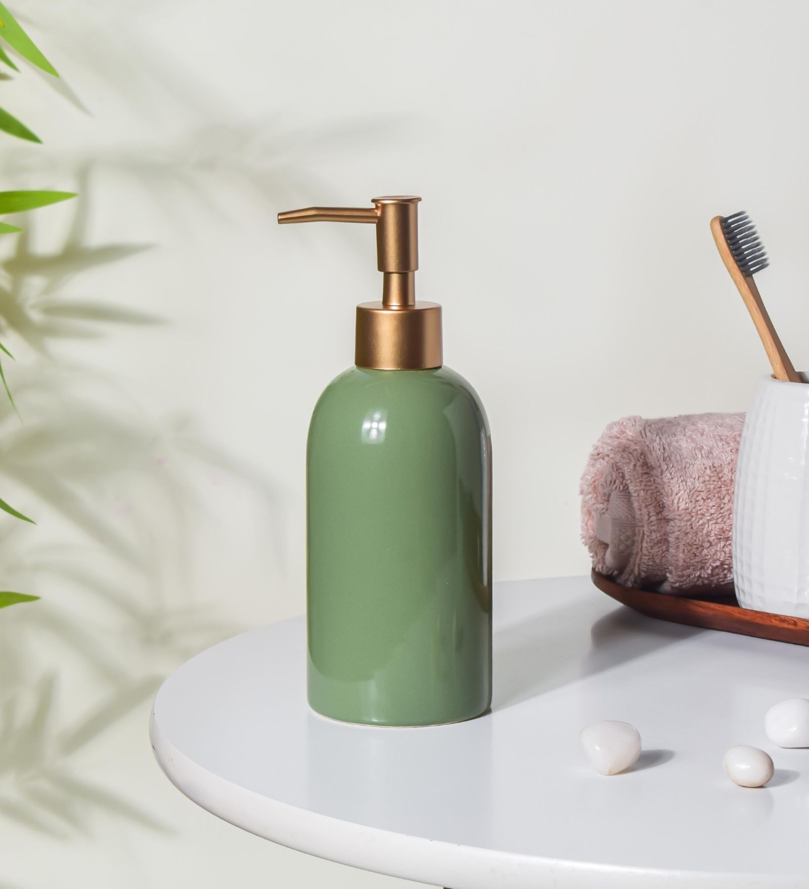 Buy Rust Proof Ceramic Green Liquid Soap Dispenser Online Soap