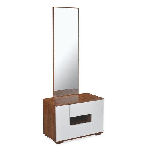 Buy Rubix Dresser With Mirror In Walnut Finish By Home Online