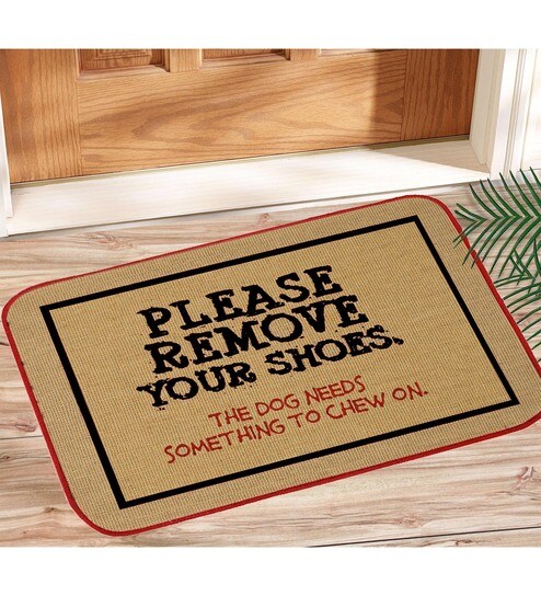 Buy Brown Jute Antiskid Door Mats 24 X 16 Inches By Saral Home