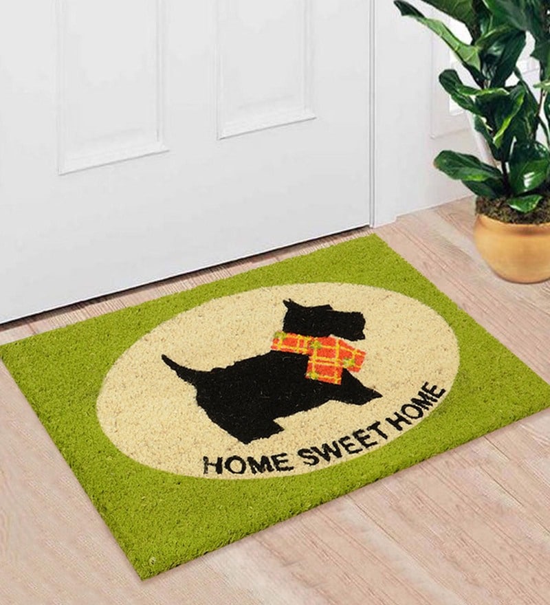 Buy Green Plastic 15 6 X 23 6 Inch Door Mat By Welcome